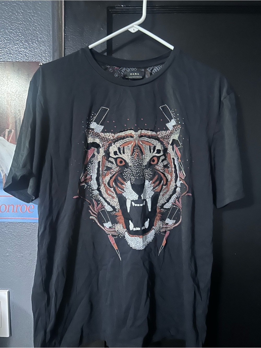 Black Graphic Tiger Tee - Picture 2 of 6